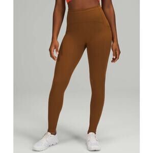 LULULEMON Women's Swift Speed High Rise Tight Size 18 Copper Brown EUC